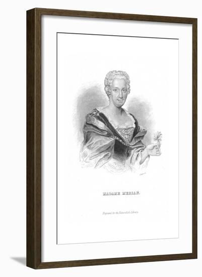 Maria Sibylla Merian, German Naturalist and Flower Painter-William Home Lizars-Framed Giclee Print