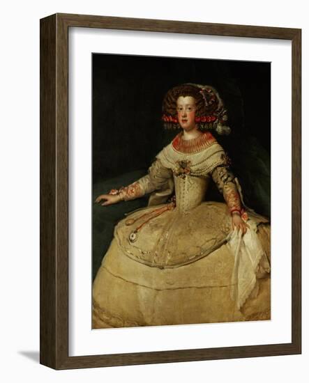 Maria Teresa (1638-1683), Infanta, Daughter of King Philip IV of Spain and His Wife, Isabella, 1653-Diego Velazquez-Framed Giclee Print