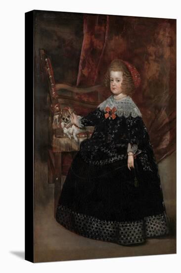 Maria Teresa, Infanta of Spain, c.1645-Juan Bautista Martinez del Mazo-Stretched Canvas