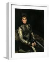 María Teresa Moret Y Remisa, the Wife of Beruete, 1901-Joaquín Sorolla y Bastida-Framed Giclee Print