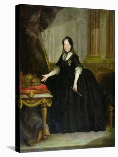 Maria Theresa (1717-80) Empress of Austria-Anton von Maron-Stretched Canvas