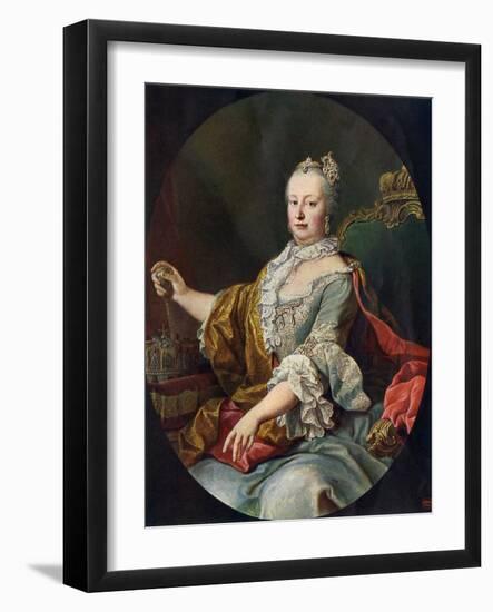 Maria Theresa, Archduchess of Austria and Queen of Hungary and Bohemia-null-Framed Giclee Print