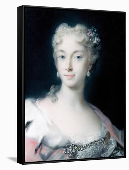 Maria Theresa, Archduchess of Habsburg-Rosalba Carriera-Framed Stretched Canvas