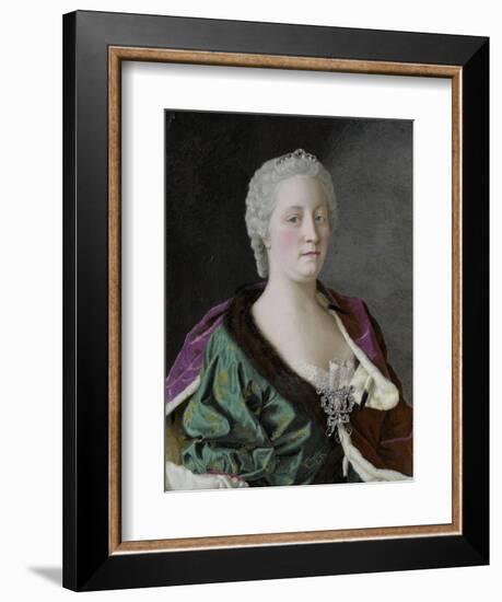 Maria Theresa Empress of Austria, Queen of Hungary and Bohemia, 1747-Jean-Etienne Liotard-Framed Giclee Print