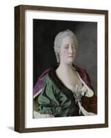 Maria Theresa Empress of Austria, Queen of Hungary and Bohemia, 1747-Jean-Etienne Liotard-Framed Giclee Print