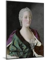 Maria Theresa Empress of Austria, Queen of Hungary and Bohemia, 1747-Jean-Etienne Liotard-Mounted Giclee Print