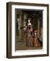 Maria Theresa of Spain with Her Son, the Dauphin, Louis of France-Henri Beaubrun-Framed Giclee Print