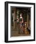 Maria Theresa of Spain with Her Son, the Dauphin, Louis of France-Henri Beaubrun-Framed Giclee Print