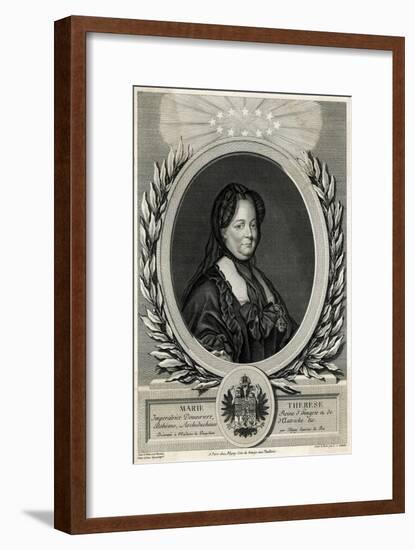 Maria Theresia, Ducreux-null-Framed Art Print