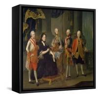 Maria Theresia Mit Vier Soehnen, 1775-Louis Joseph Maurice-Framed Stretched Canvas