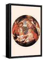 Maria with Christ Child and Five Angels-Sandro Botticelli-Framed Stretched Canvas