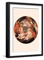 Maria with Christ Child and Five Angels-Sandro Botticelli-Framed Art Print