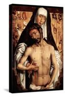 Maria with Dying Christ by Memling-Hans Memling-Stretched Canvas