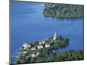 Maria Worth from Pyramidenkogel, Lake Worther, Carinthia, Austria, Europe-Jean Brooks-Mounted Photographic Print