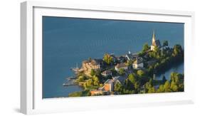 Maria Wšrth, Peninsula, Wšrthersee, Carinthia, Austria-Rainer Mirau-Framed Photographic Print