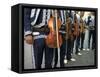 Mariachi Violin Players Line Up-xPacifica-Framed Stretched Canvas