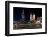 Mariack Church at Night in Krakow, Poland-Jacek Kadaj-Framed Photographic Print