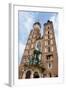 Mariacki Church - Famous Gothic Church Krakow at Main Market Square, Poland-kaetana-Framed Photographic Print