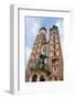 Mariacki Church - Famous Gothic Church Krakow at Main Market Square, Poland-kaetana-Framed Photographic Print