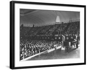 Marian Anderson Performing at the Dar Constitution Hall-null-Framed Premium Photographic Print