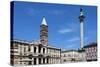 Marian Column and Basilica Santa Maria Maggiore, Rome, Lazio, Italy-James Emmerson-Stretched Canvas