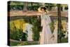 Marian in the Gardens, La Granja, 1907, Oil on canvas-Sorolla Joaquin-Stretched Canvas