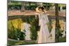 Marian in the Gardens, La Granja, 1907, Oil on canvas-Sorolla Joaquin-Mounted Giclee Print