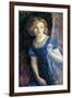 Mariana at the Window, 1865-67-Arthur Hughes-Framed Giclee Print