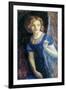 Mariana at the Window, 1865-67-Arthur Hughes-Framed Giclee Print