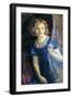 Mariana at the Window, 1865-67-Arthur Hughes-Framed Giclee Print