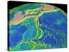 Mariana Trench Sea Floor Topography-us Geological Survey-Stretched Canvas