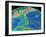 Mariana Trench Sea Floor Topography-us Geological Survey-Framed Premium Photographic Print