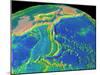 Mariana Trench Sea Floor Topography-us Geological Survey-Mounted Photographic Print