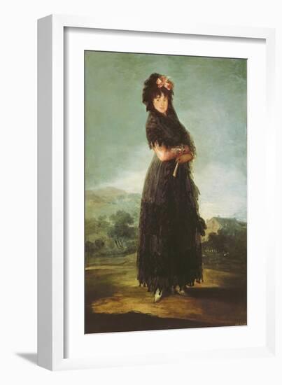Mariana Waldstein (1763-1808) 9th Marquesa of Santa Cruz, circa 1797-99-Francisco de Goya-Framed Giclee Print