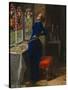 Mariana-John Everett Millais-Stretched Canvas