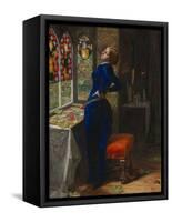 Mariana-John Everett Millais-Framed Stretched Canvas