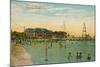 Marianao Bathing Beach, Havana, Cuba, C1910-null-Mounted Giclee Print