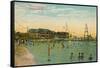 Marianao Bathing Beach, Havana, Cuba, C1910-null-Framed Stretched Canvas