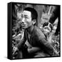 Marianas Island Father with Child After Capture by Americans During Battle Between US and Japanese-W^ Eugene Smith-Framed Stretched Canvas