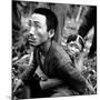 Marianas Island Father with Child After Capture by Americans During Battle Between US and Japanese-W^ Eugene Smith-Mounted Photographic Print