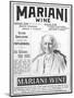 Mariani Wine Good for Health Strength Energy and Vitality as Recommended by His Holiness the Pope-null-Mounted Photographic Print