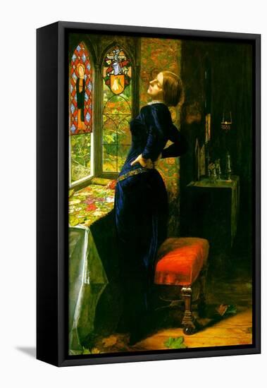 Marianna in the Moated Grange-John Everett Millais-Framed Stretched Canvas