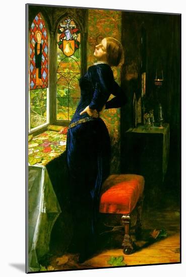 Marianna in the Moated Grange-John Everett Millais-Mounted Art Print