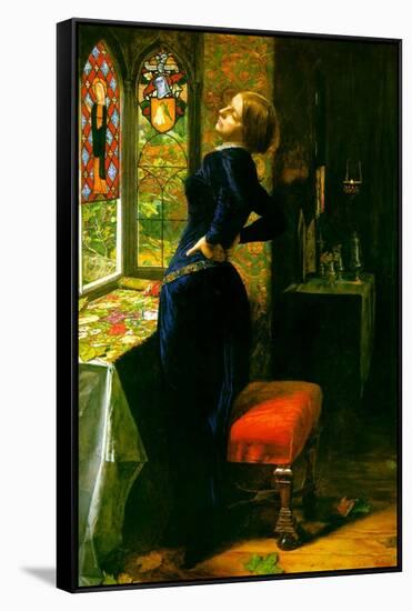 Marianna in the Moated Grange-John Everett Millais-Framed Stretched Canvas