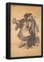 Marianne and Soldier Collect for the Red Cross WWI War Propaganda Art Print Poster-null-Framed Poster