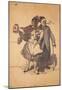 Marianne and Soldier Collect for the Red Cross WWI War Propaganda Art Print Poster-null-Mounted Poster