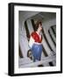 Marianne, Figurehead from a French Grand Banks Fishing Boat-null-Framed Photographic Print