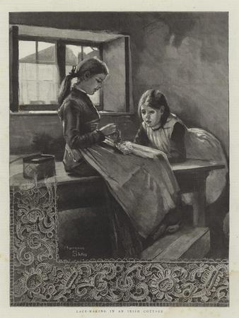 Lace-Making in an Irish Cottage