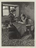 Lace-Making in an Irish Cottage-Marianne Stokes-Giclee Print