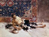 The Painter's Children in the Japanese Salon-Mariano Fortuny-Framed Giclee Print